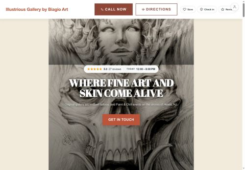 Preview of your live website