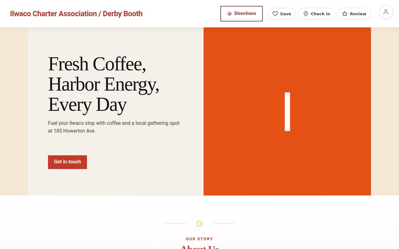 Preview of your live website