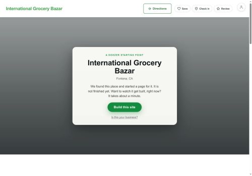 Preview of your live website