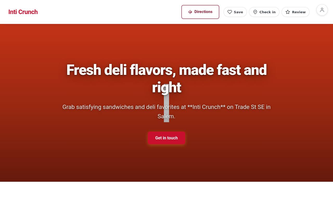 Preview of your live website