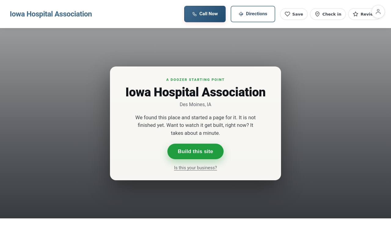 Preview of your live website