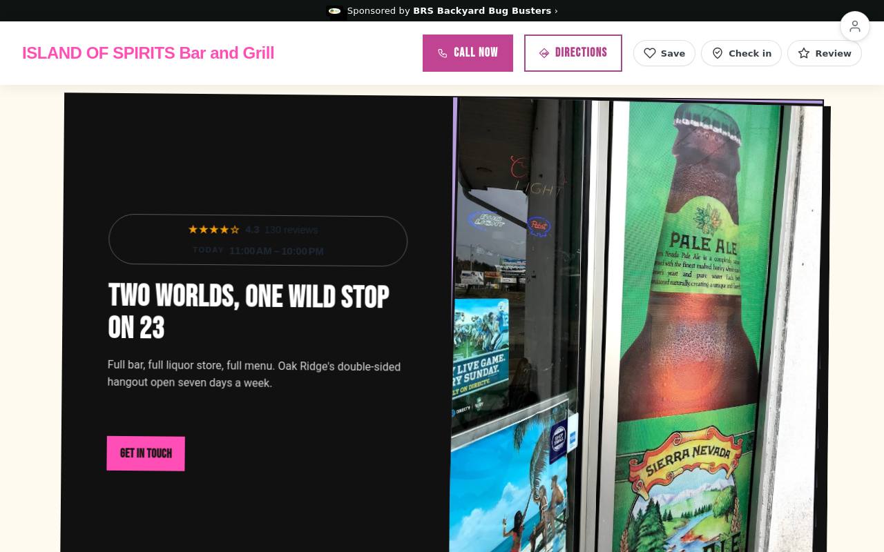 Preview of your live website