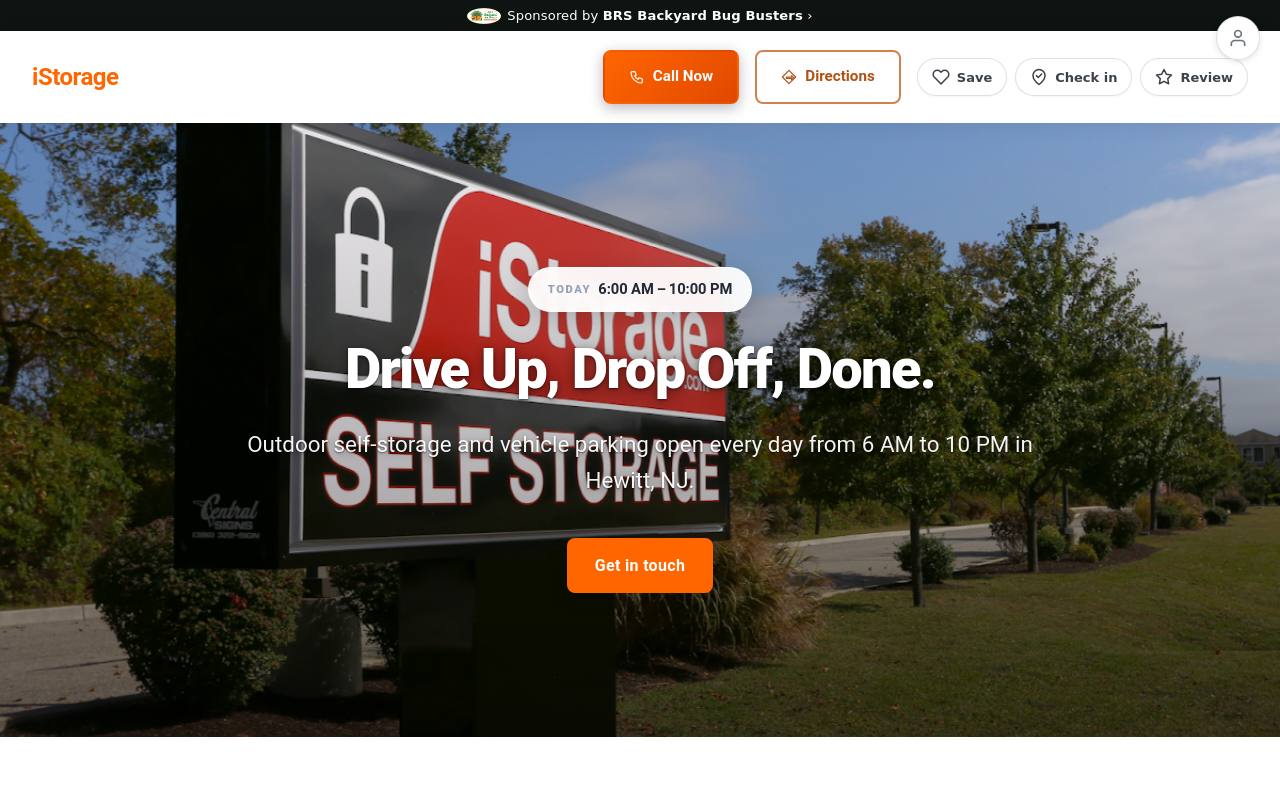 Preview of your live website