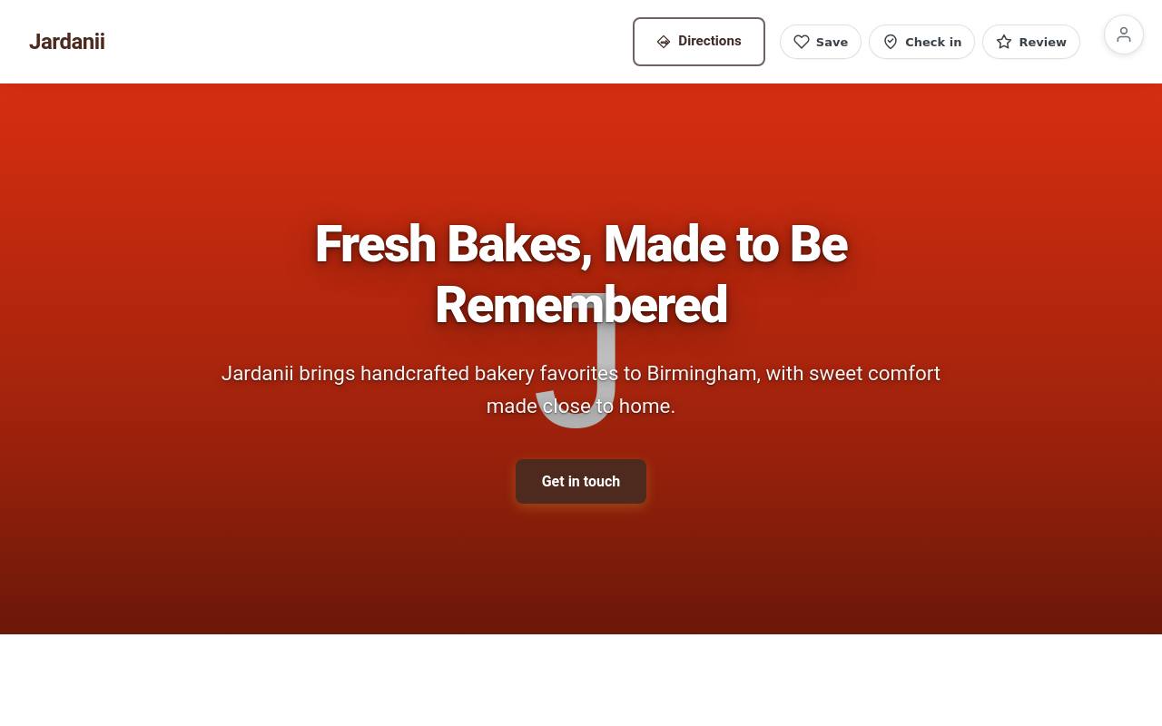 Preview of your live website