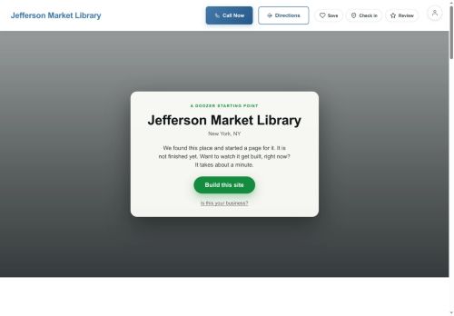 Preview of your live website