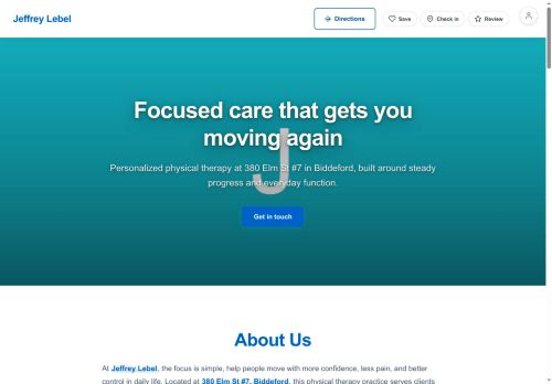 Preview of your live website
