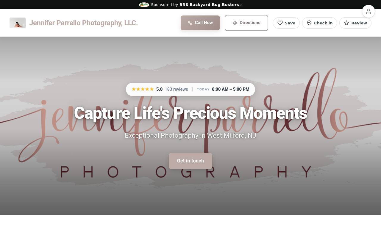 Preview of your live website