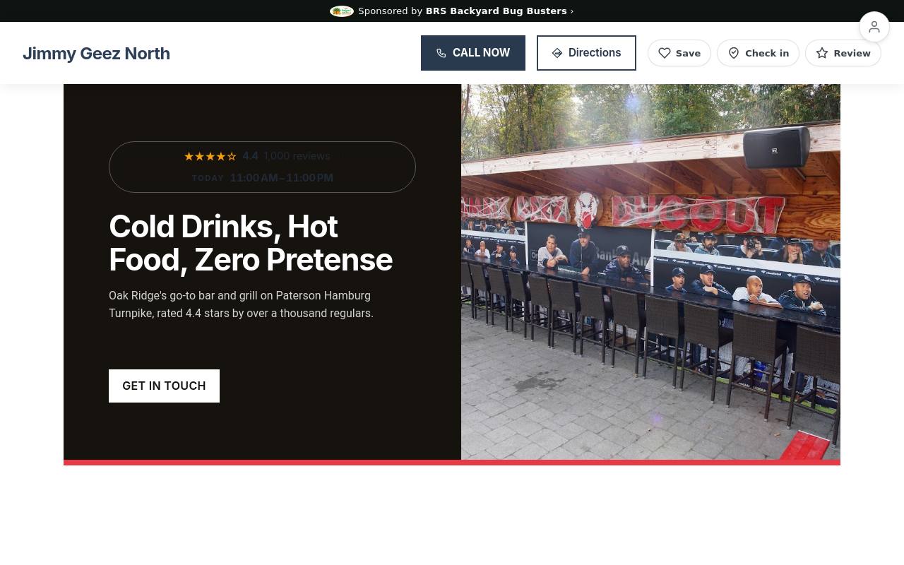 Preview of your live website