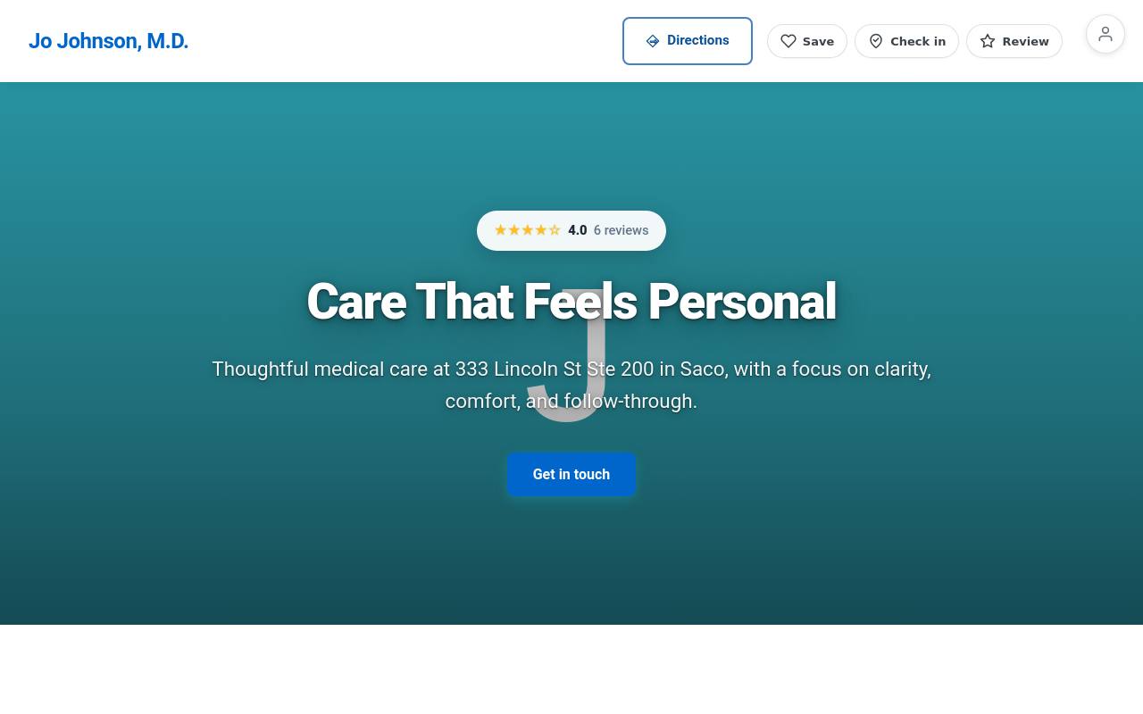 Preview of your live website