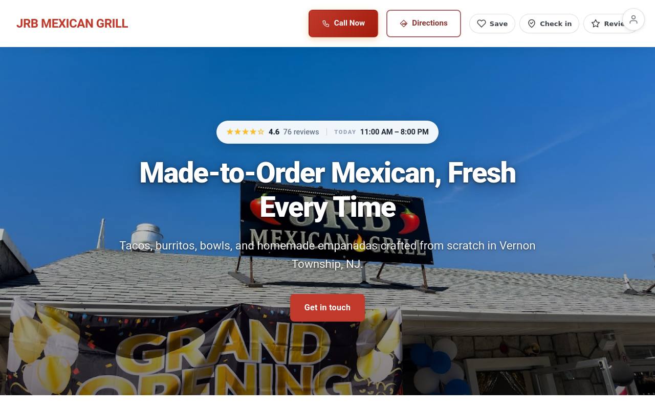 Preview of your live website