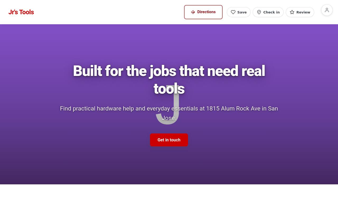 Preview of your live website