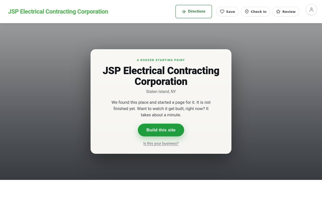 Preview of your live website