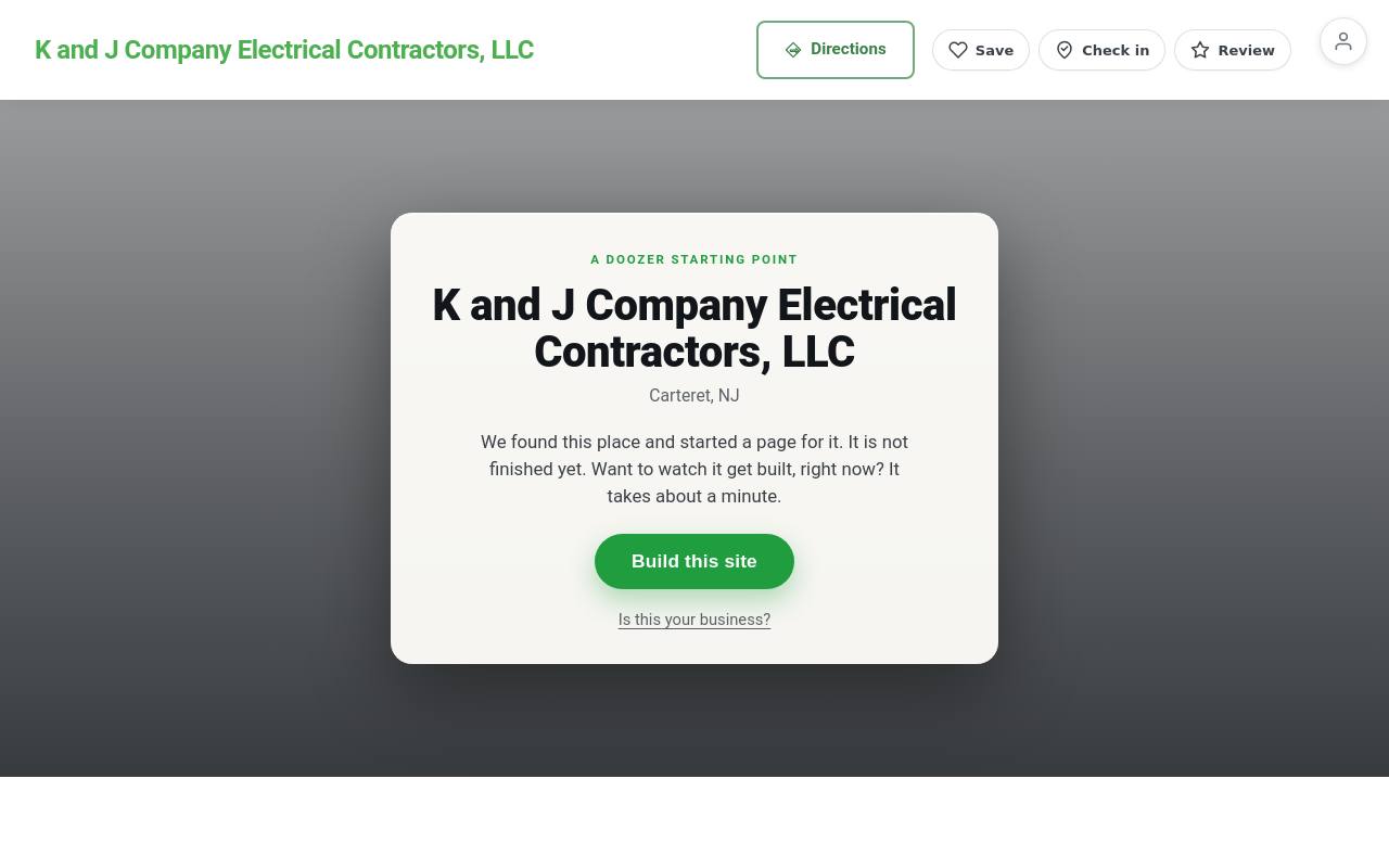 Preview of your live website