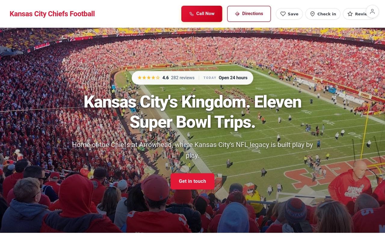 Preview of your live website