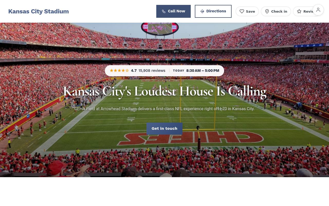 Preview of your live website