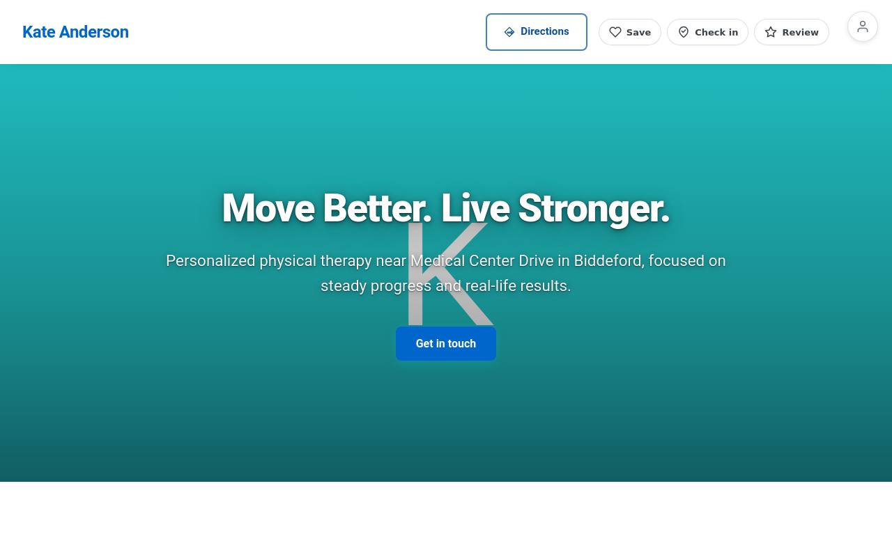 Preview of your live website