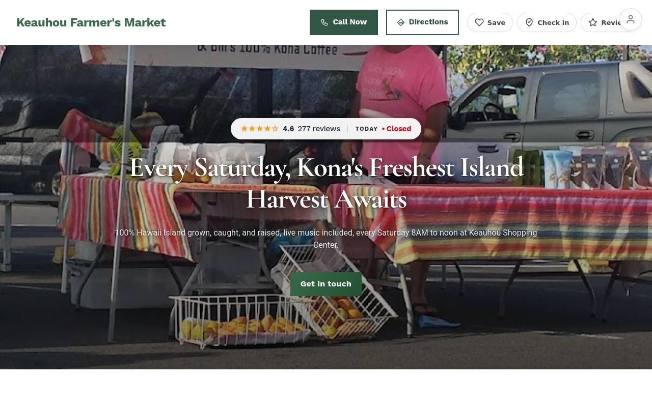 Preview of your live website