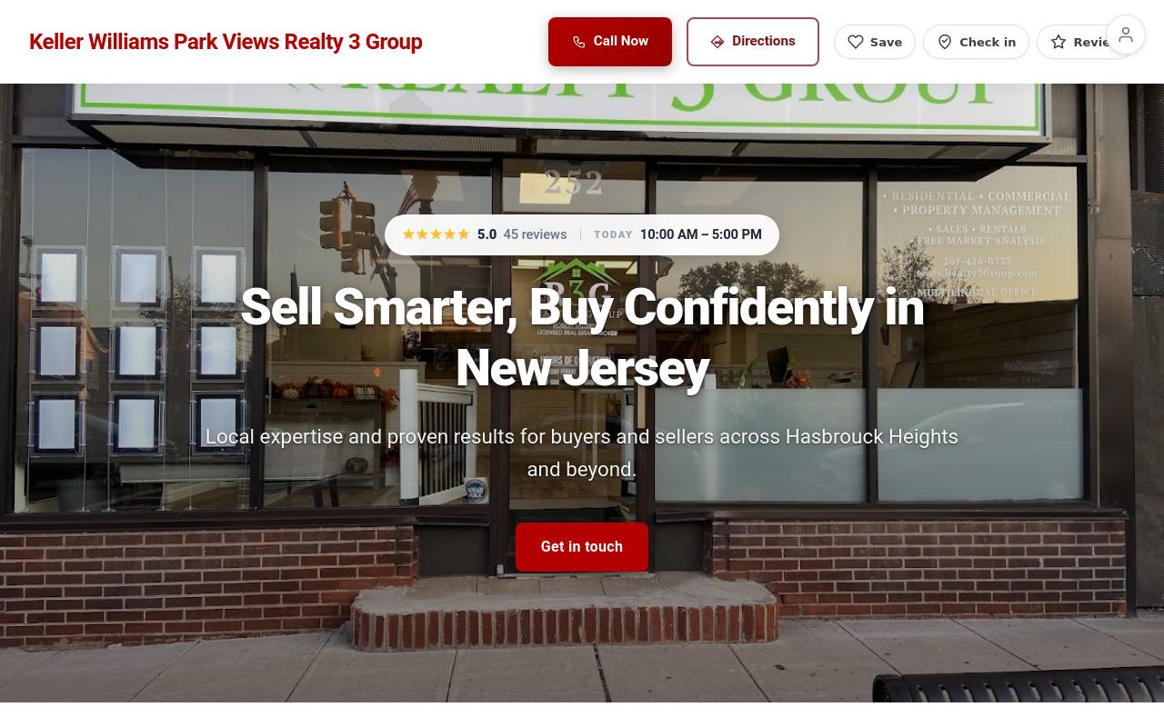 Preview of your live website
