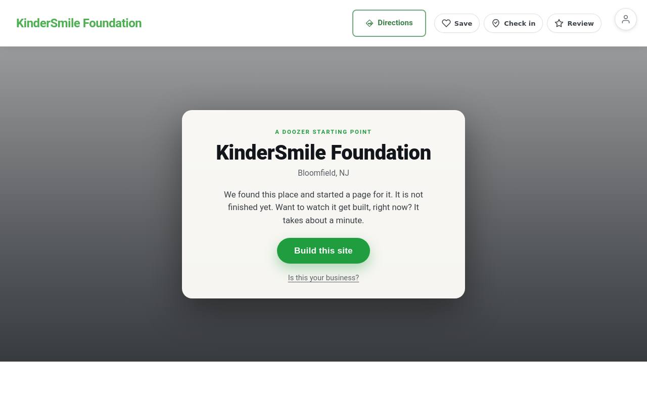 Preview of your live website