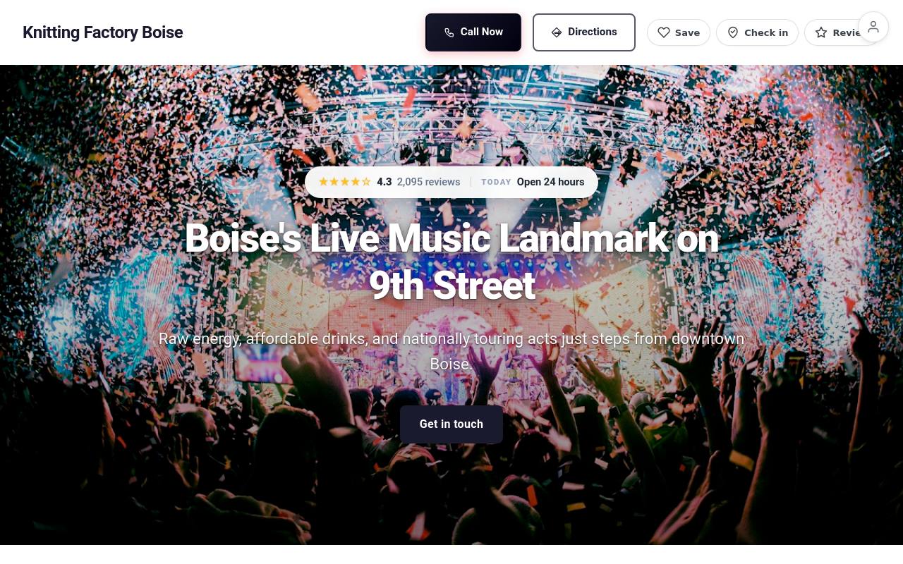 Preview of your live website