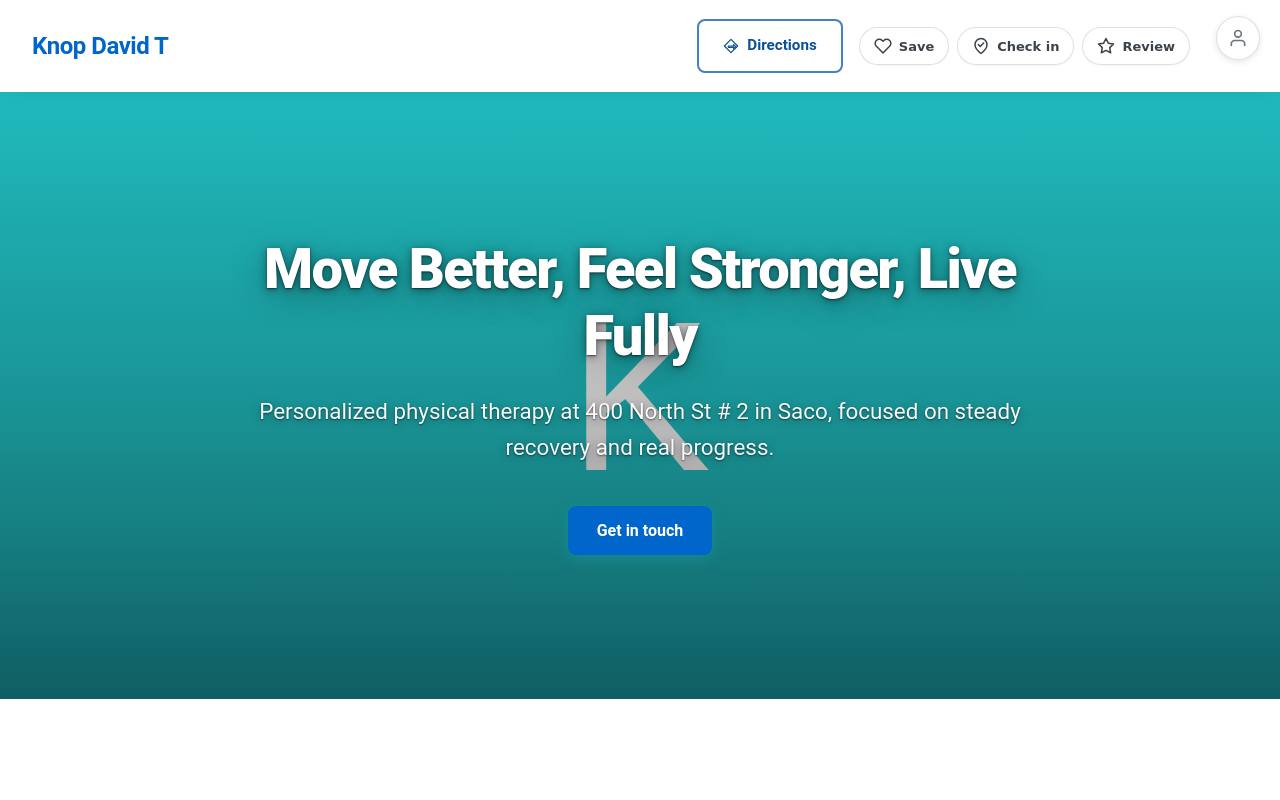 Preview of your live website