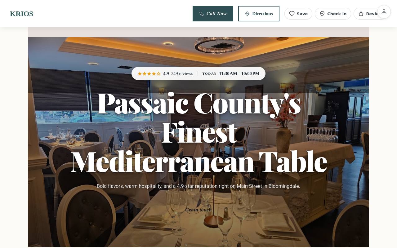 Preview of your live website