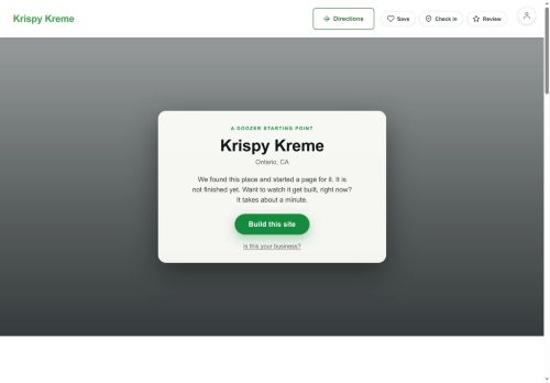 Preview of your live website