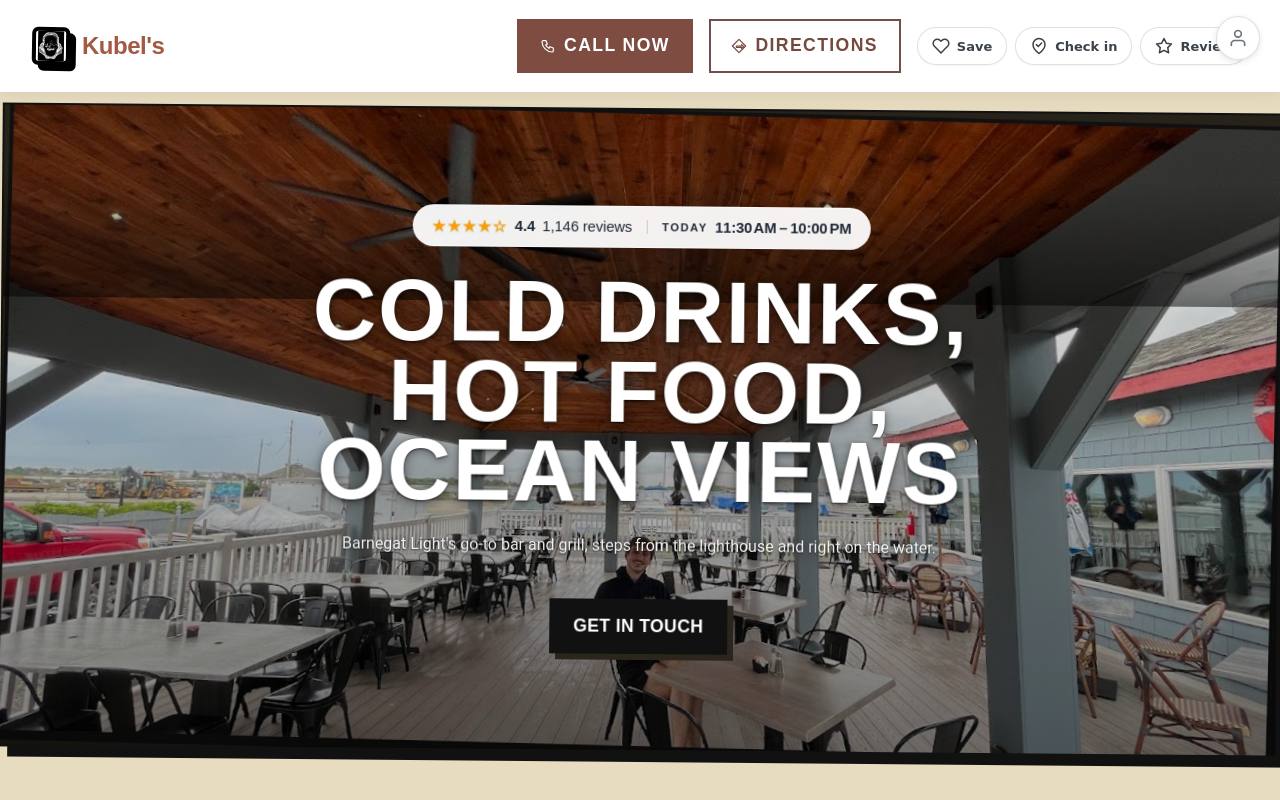 Preview of your live website