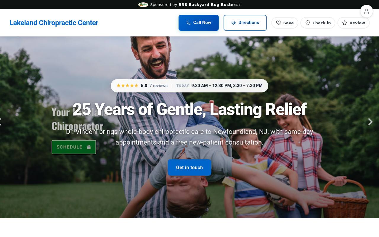 Preview of your live website