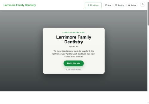 Preview of your live website