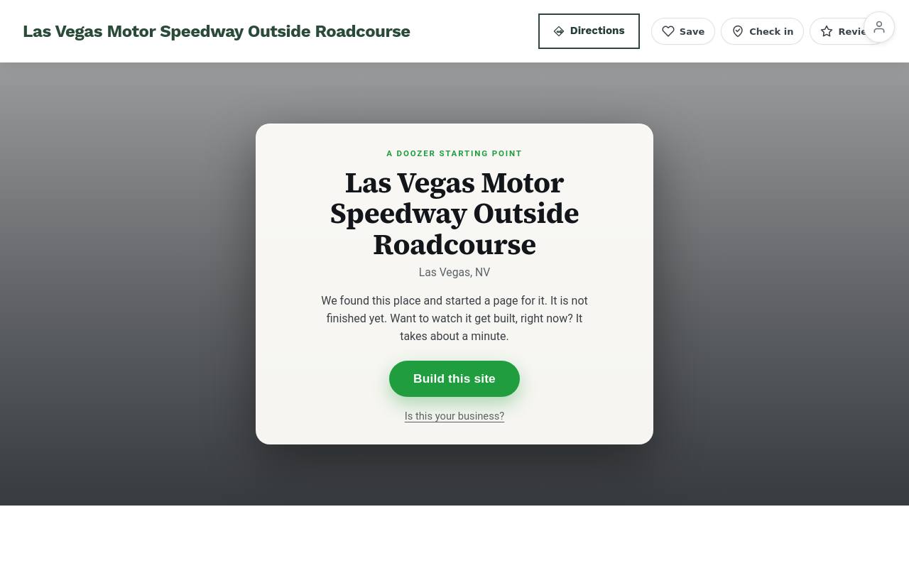 Preview of your live website