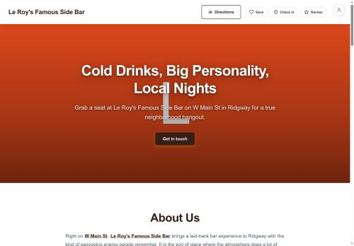 Preview of your live website