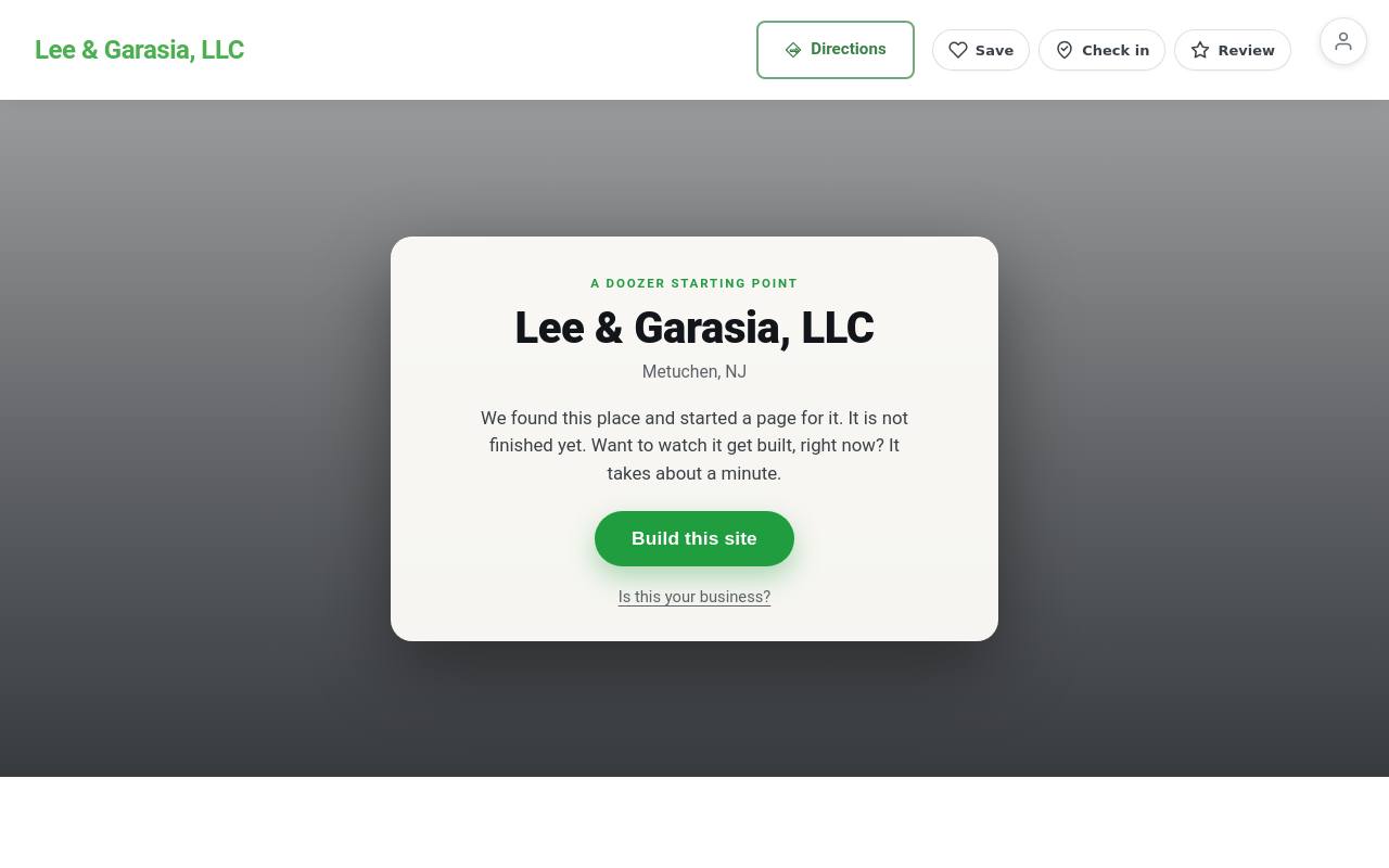 Preview of your live website