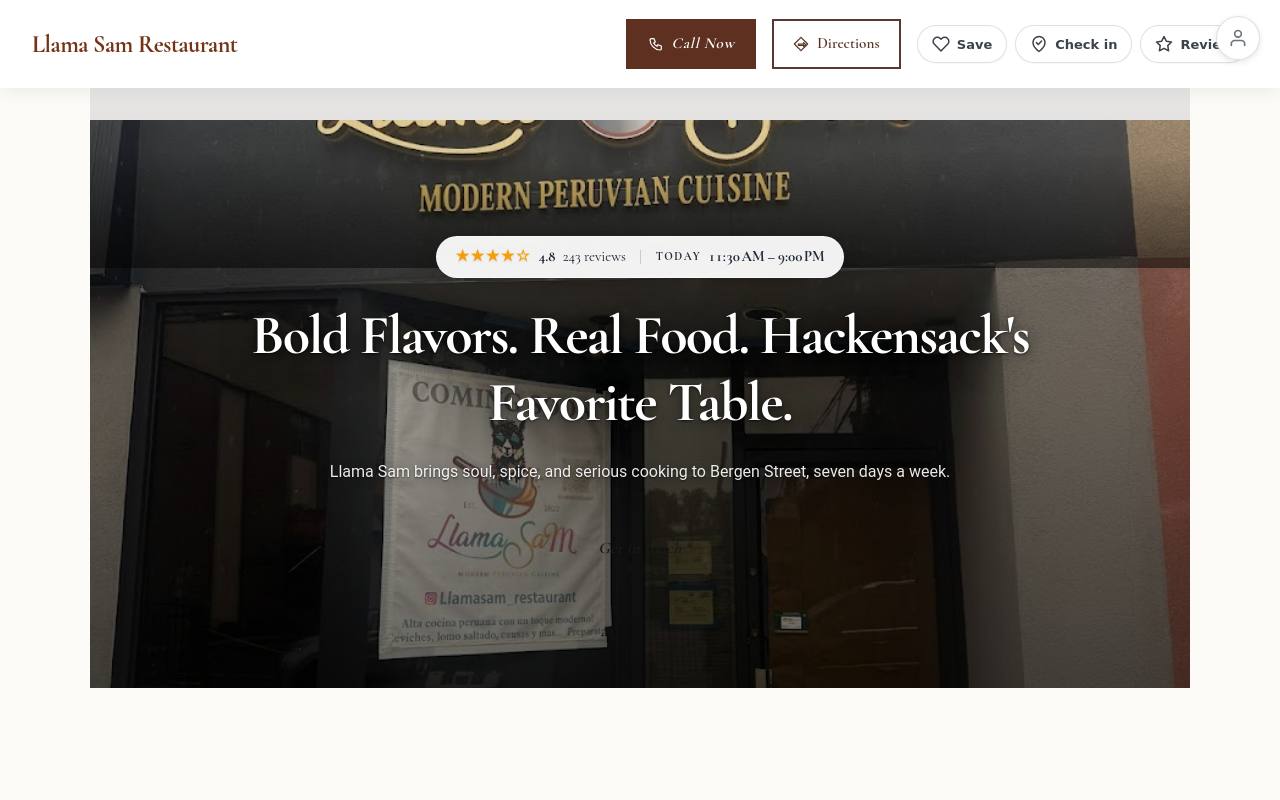 Preview of your live website