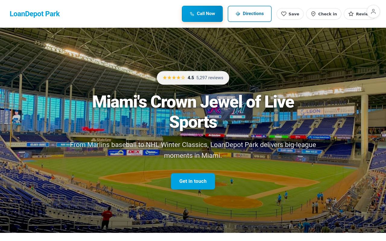 Preview of your live website