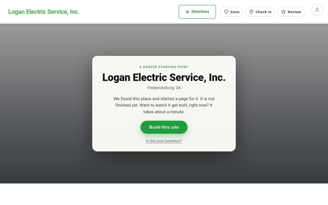 Preview of your live website