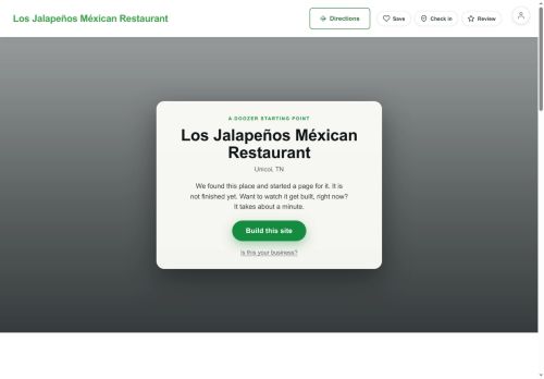 Preview of your live website