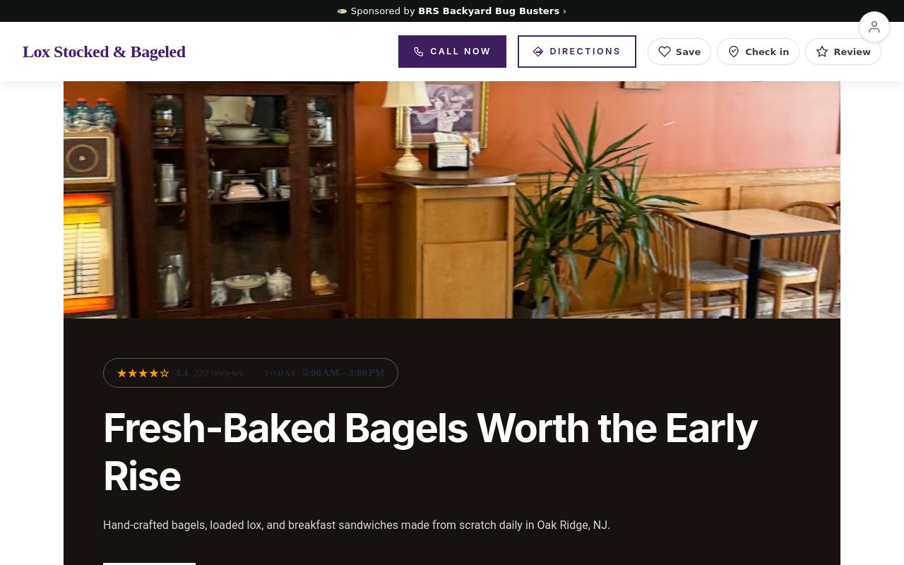Preview of your live website