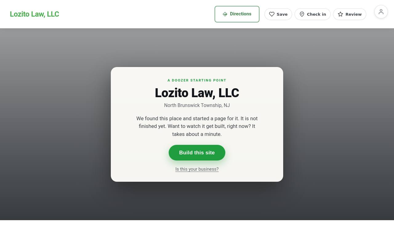 Preview of your live website