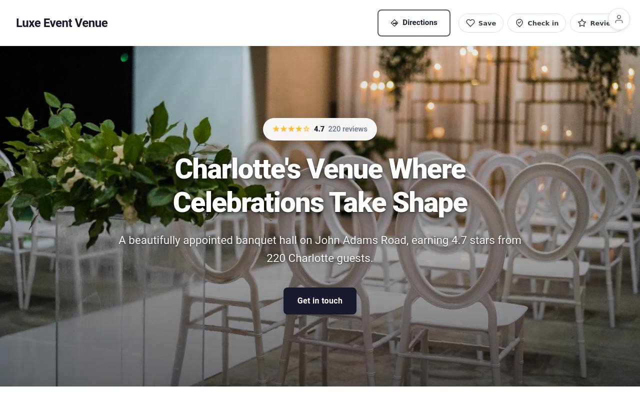 Preview of your live website