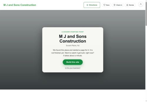 Preview of your live website