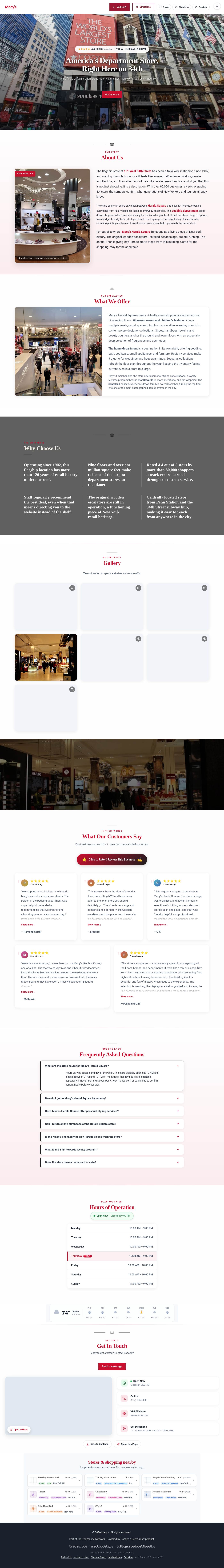 Preview of your live website