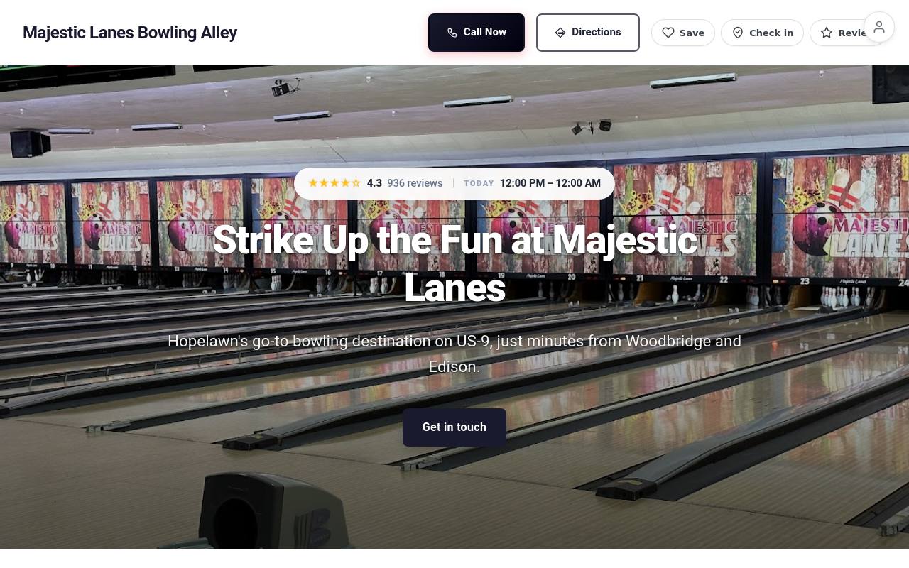 Preview of your live website