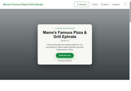 Preview of your live website