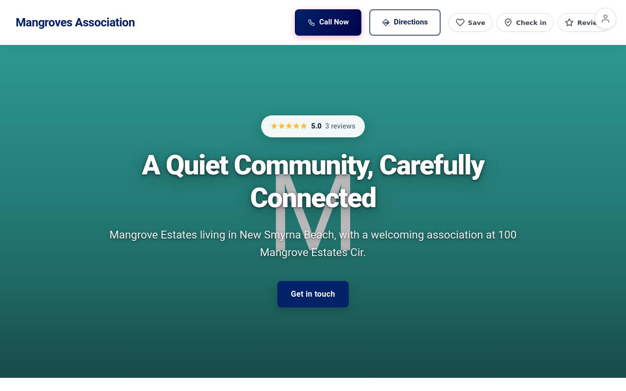 Preview of your live website