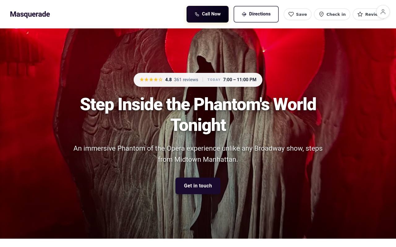 Preview of your live website