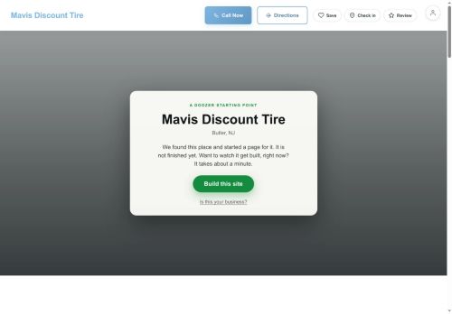 Preview of your live website