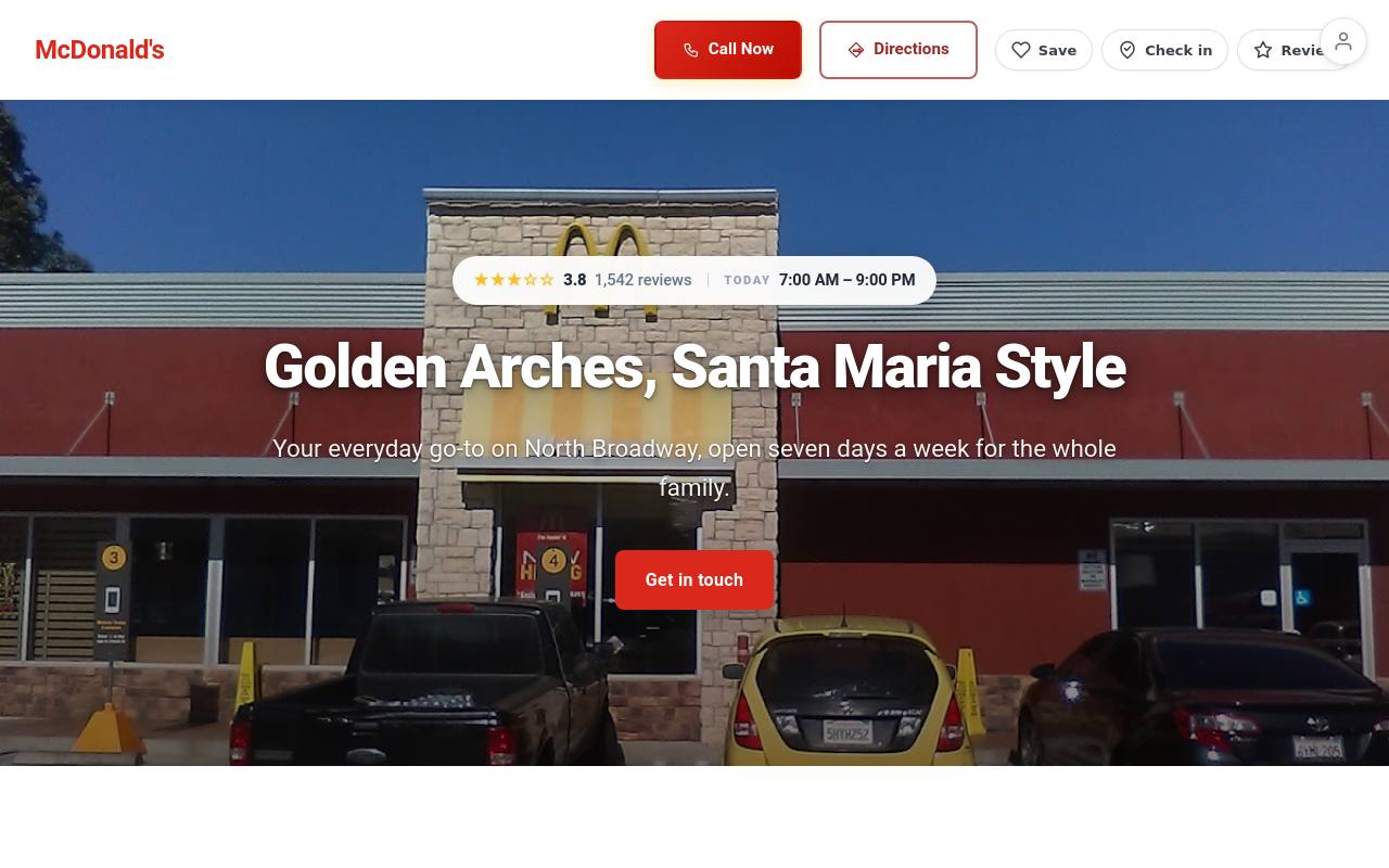 Preview of your live website