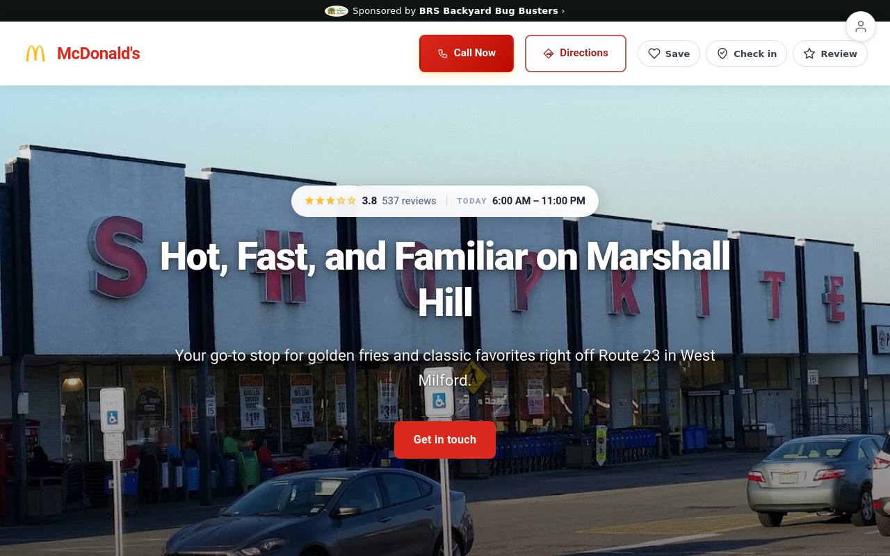 Preview of your live website