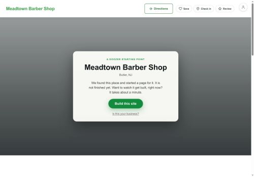 Preview of your live website